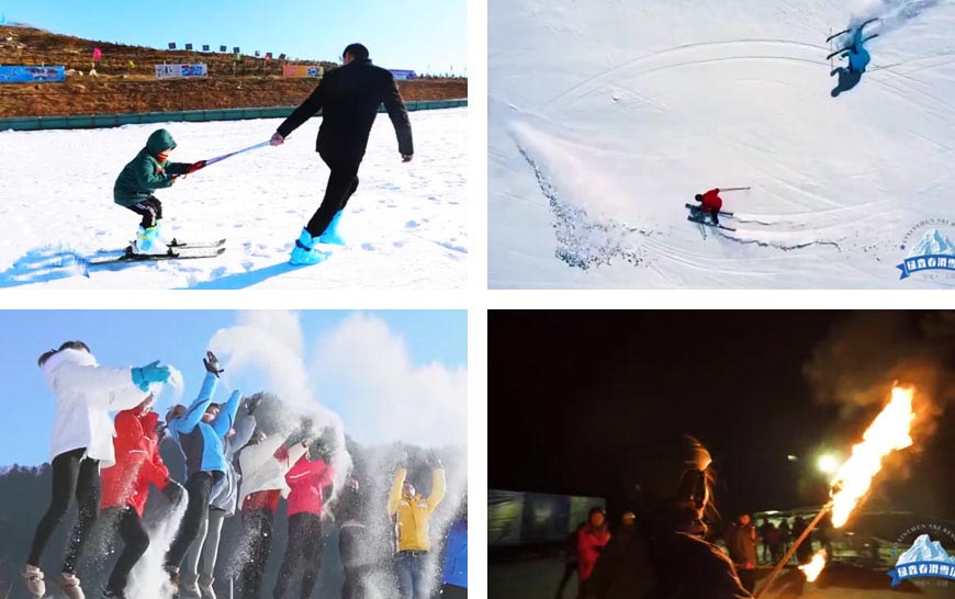 蓝芯滑雪场企业宣传片拍摄，用镜头说话，讲述娱乐项目和愉悦舒适的体验
