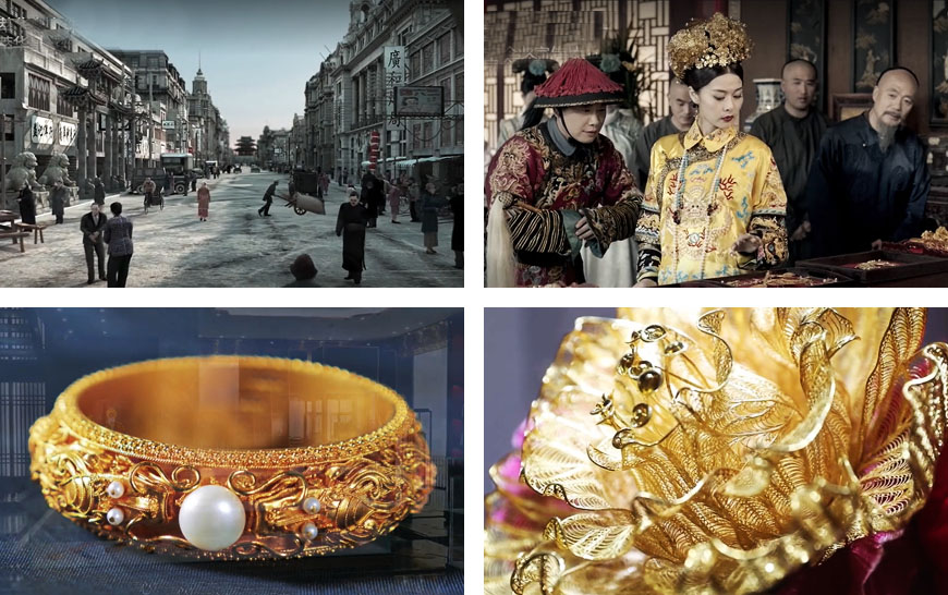 雍华皇室珠宝企业宣传片策划方案，通过探究历史渊源融入纪录片的元素和气息